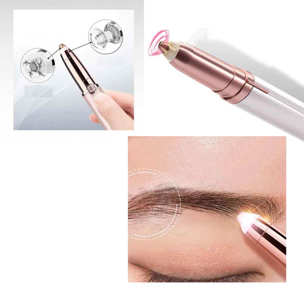 Depiladora facial de precisión indolora